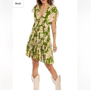 NWT Rebecca Taylor Wild Peony Mesh Dress Small $375